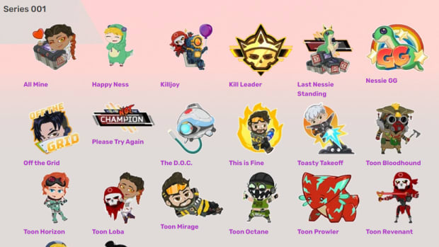 Sticker collection in Apex Legends